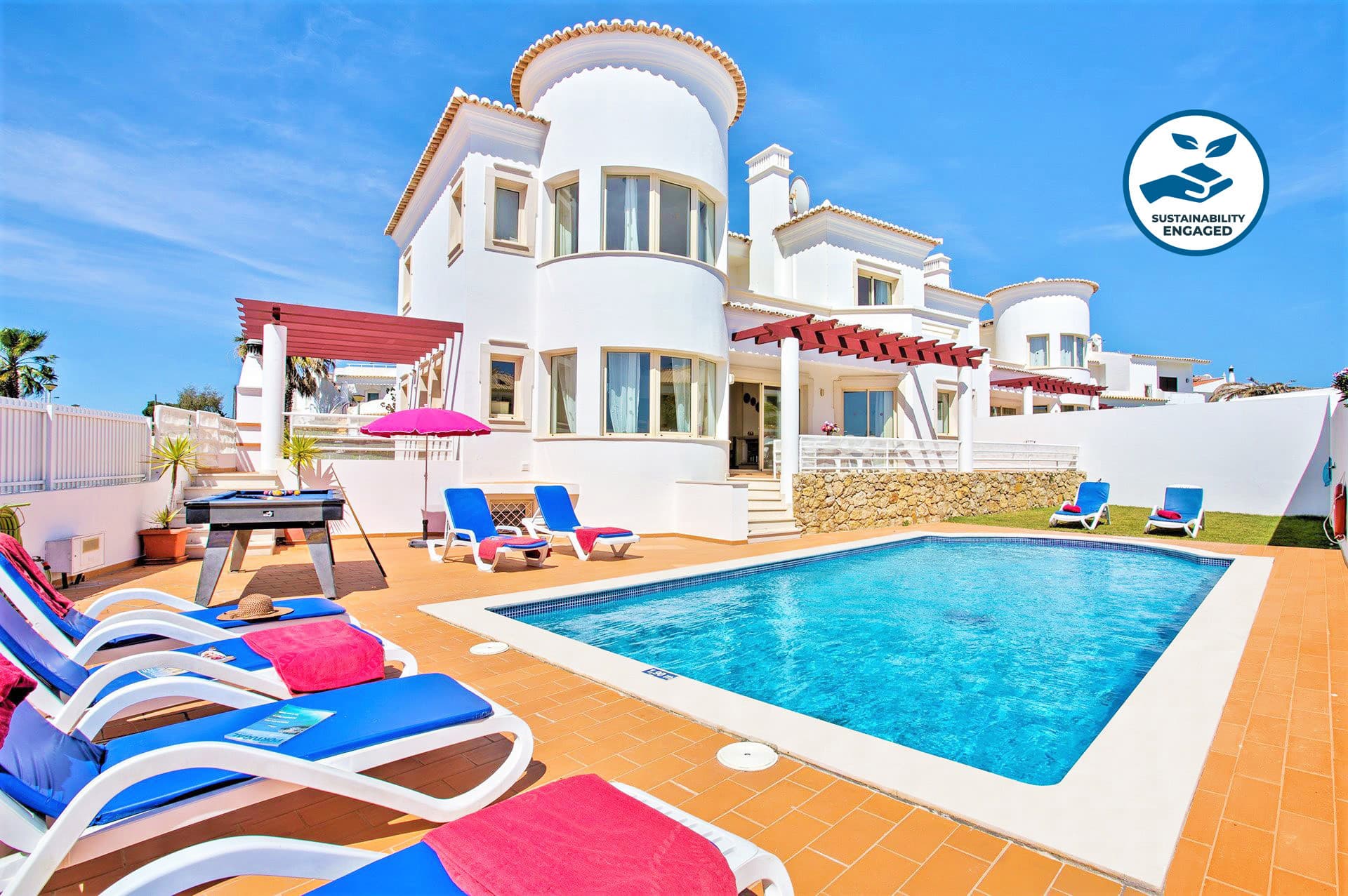 Villa w/ heatable pool & sea view in Galé - SWIMMING_POOL