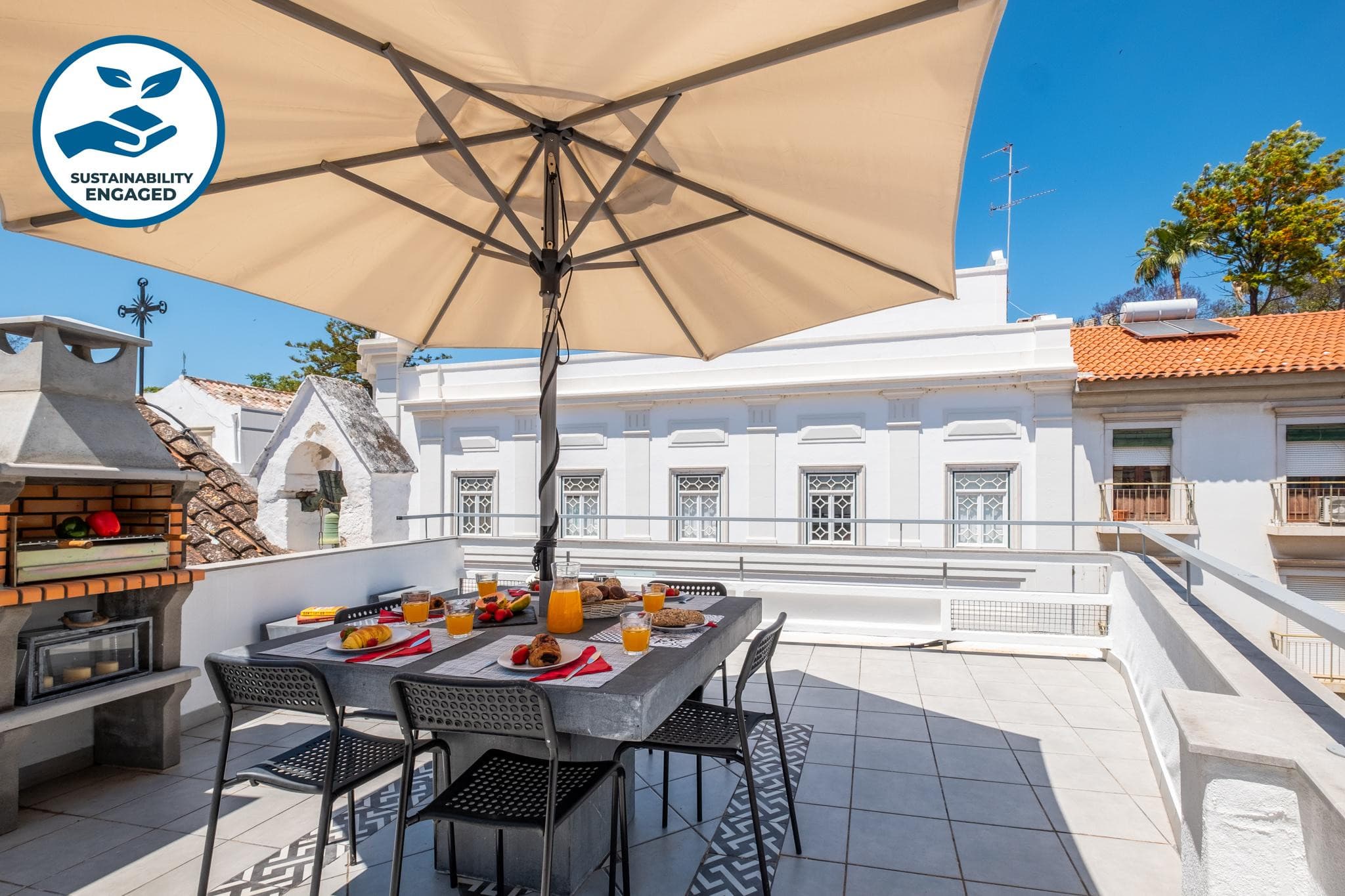 Townhouse with BBQ rooftop in Tavira - TERRACE